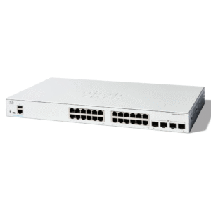 Cisco Catalyst C1300-24FP-4X 24 Port RJ-45 + 4 SFP Uplink, PoE+ Managed Layer 3 Gigabit Switch (New Sealed)