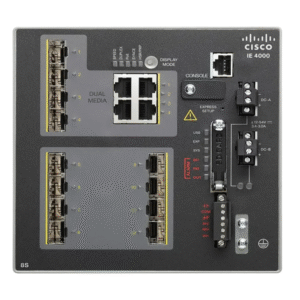 Cisco IE-4000-8S4G-E 8 SFP Fiber Ports + 4 Gigabit SFP Uplinks, Layer 3 Managed Rugged Industrial Ethernet Switch (New Sealed)