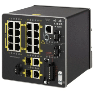 Cisco IE-2000-16TC-G-E 16x Fast Ethernet RJ45 Ports + 2x Gigabit SFP Uplink Managed Rugged Industrial Ethernet Switch (New Sealed)