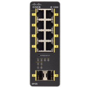 Cisco IE-1000-8P2S-LM 8x Fast Ethernet PoE Ports + 2x SFP Uplink Lightly Managed Rugged Industrial Switch (New Sealed)